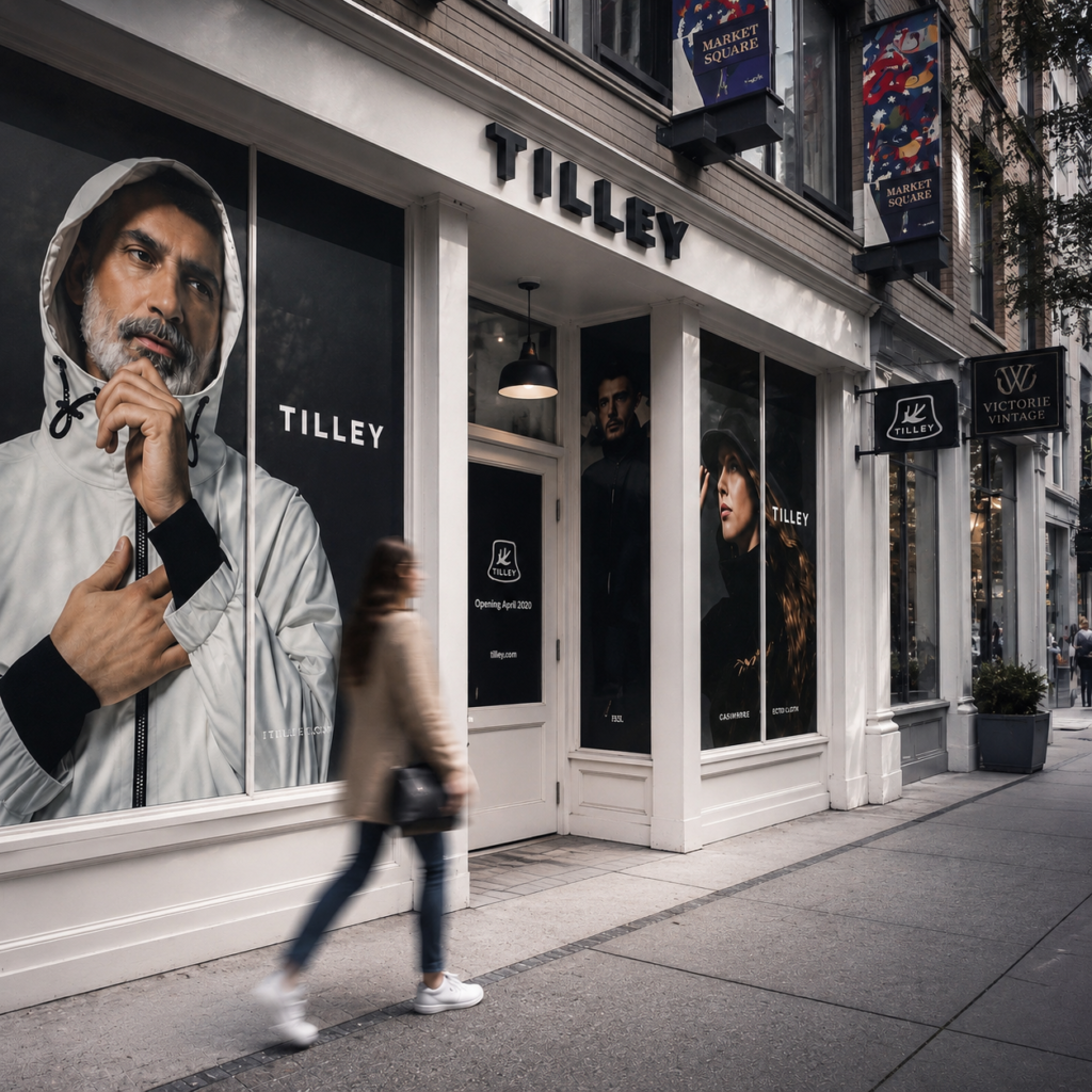 Tilley Endurables large-format display by Bridge Creative Studio